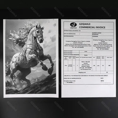 Imagen 2 del producto 100/200 hojas A4 impresora térmica portátil plegable papel térmico oficial 210mm A40 papel de impresión multiusos para estudio de oficina