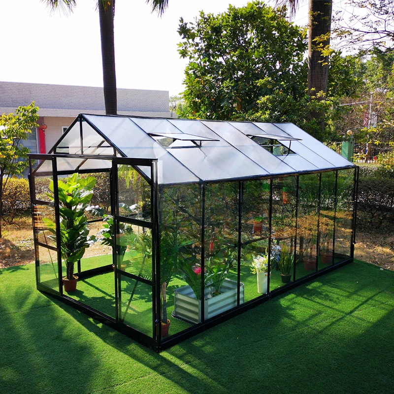 Garden Modern Polycarbonate Greenhouse 8x12 - 372X250X228cm