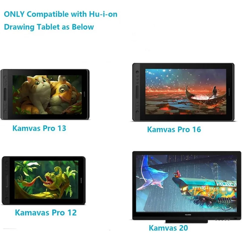 PW507 Passive Pen Suitable for huion Digital Tablets Kamvas Pro 12/Pro 13/Pro 16/16/20 with Two Customized Keys