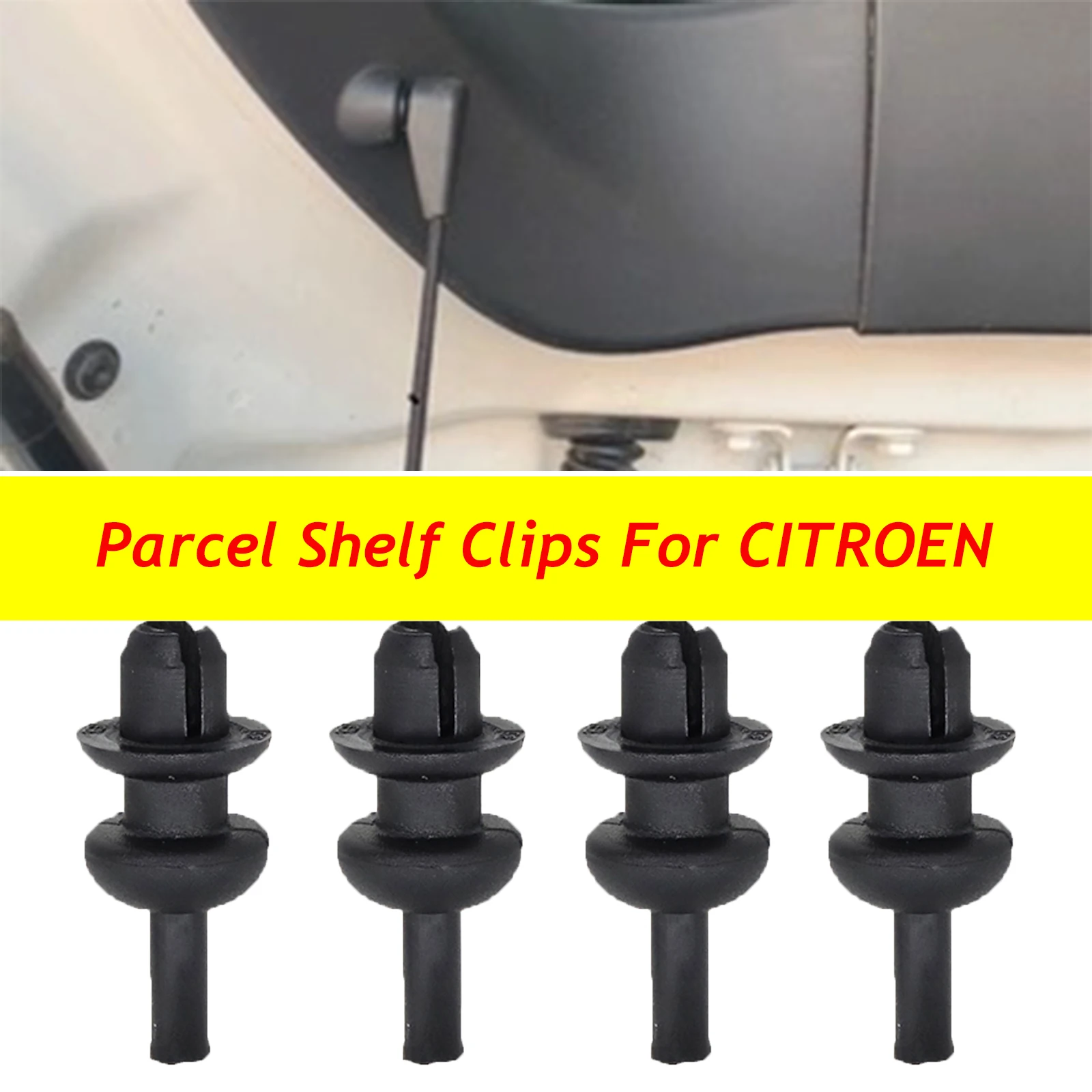 4x Trunk Parcel Shelf Pack Hanger string Clips Mounting Hook Bracket for Citroen C2 C3 C4 Cactus DS3 Saxo Xsara Picasso 699218