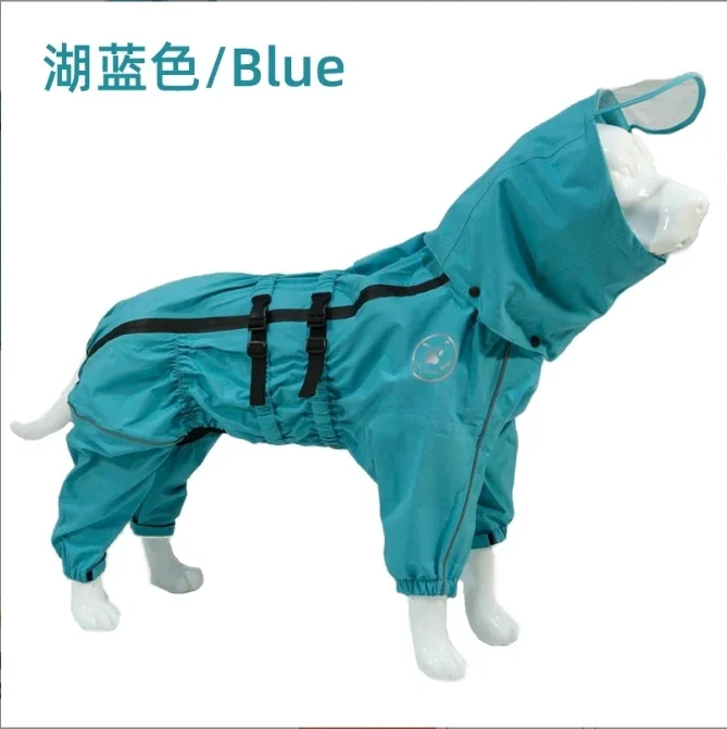

Pet Dog Coat Outdoor Jacket Pet Waterproof Winter Warm Clothes Big Jumpsuit Reflective Raincoat For Medium Large Dogs