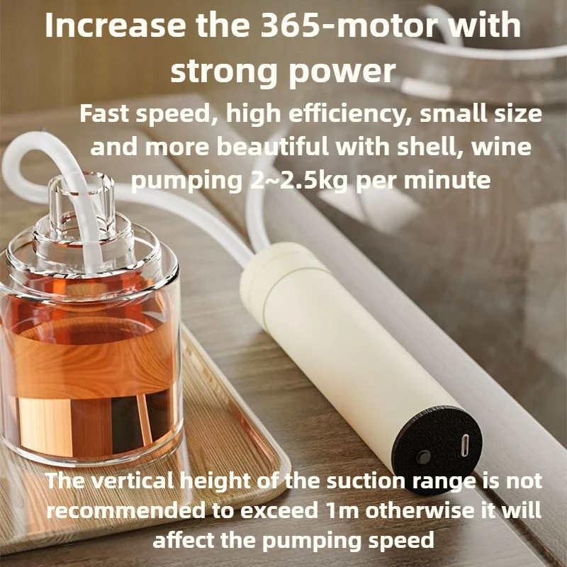 يده أواني النبيذ الكهربائية موزع خزان النبيذ المنزلية الخافق شفط Baijiu تصفية شفط النبيذ التلقائي