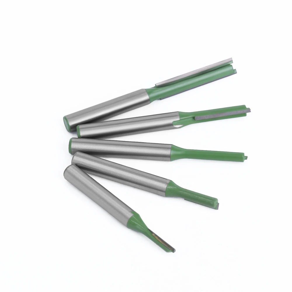LAVIE 5 6mm Vít Đơn Thẳng Bit Đôi Sáo Dao Phay Gỗ Hợp Kim Vonfram Router Bit Đồ Gỗ dụng cụ MC06022