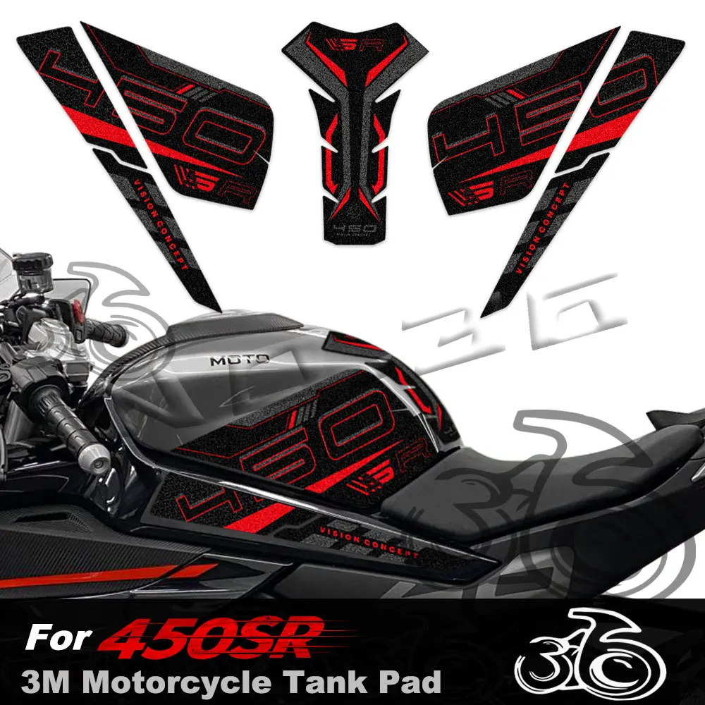 

For CFMOTO CF moto 450SR 450 SR 3M Motorcycle Side Tank Pad Sticker Gas Knee Grip Protector Anti Slip Decal Accessories