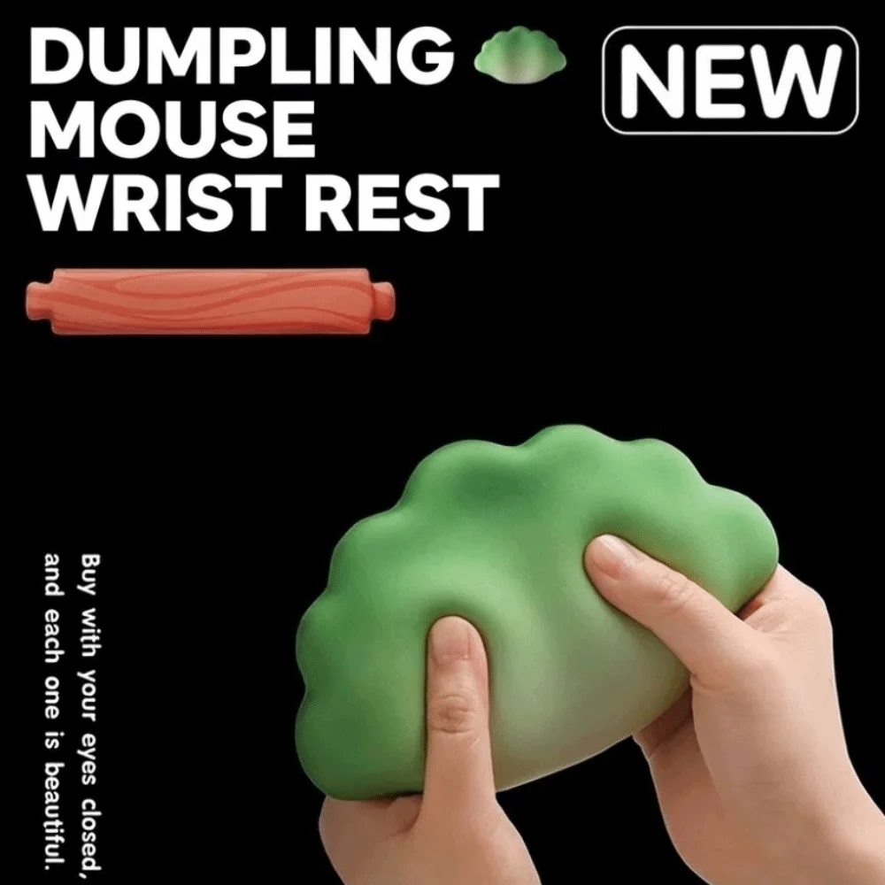 

Подставка для запястья Dumpling Mouse из пены с эффектом памяти, эргономичная подставка для рук под клавиатуру и мышь, снимающая усталость, коврик для мыши с подставкой для запястья для офиса и игр