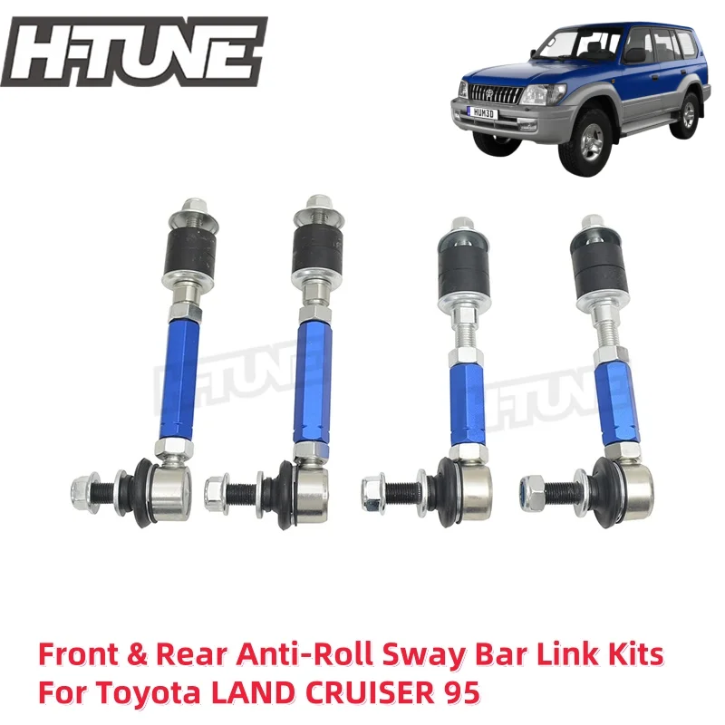 Front or Rear Adjustable Anti-Roll Stabilizer Sway Bar End Link Suspension Kits For LC Prado 90 95 KZJ95 RZJ95 1996-2002