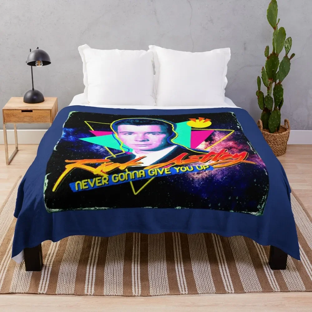 Rick Astley Throw Blanket Tourist Hairy Weighted Softest Blankets