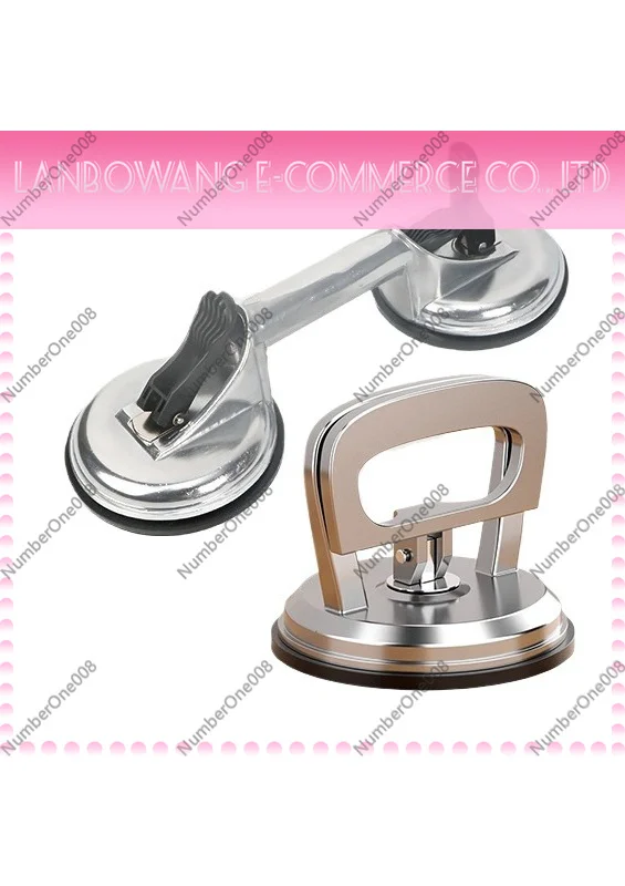 Aluminum Alloy Glass Suction Cup Vacuum Lifter Thick Strong Rubber Suction Claw Single Double Triple Pad for Glass Handling