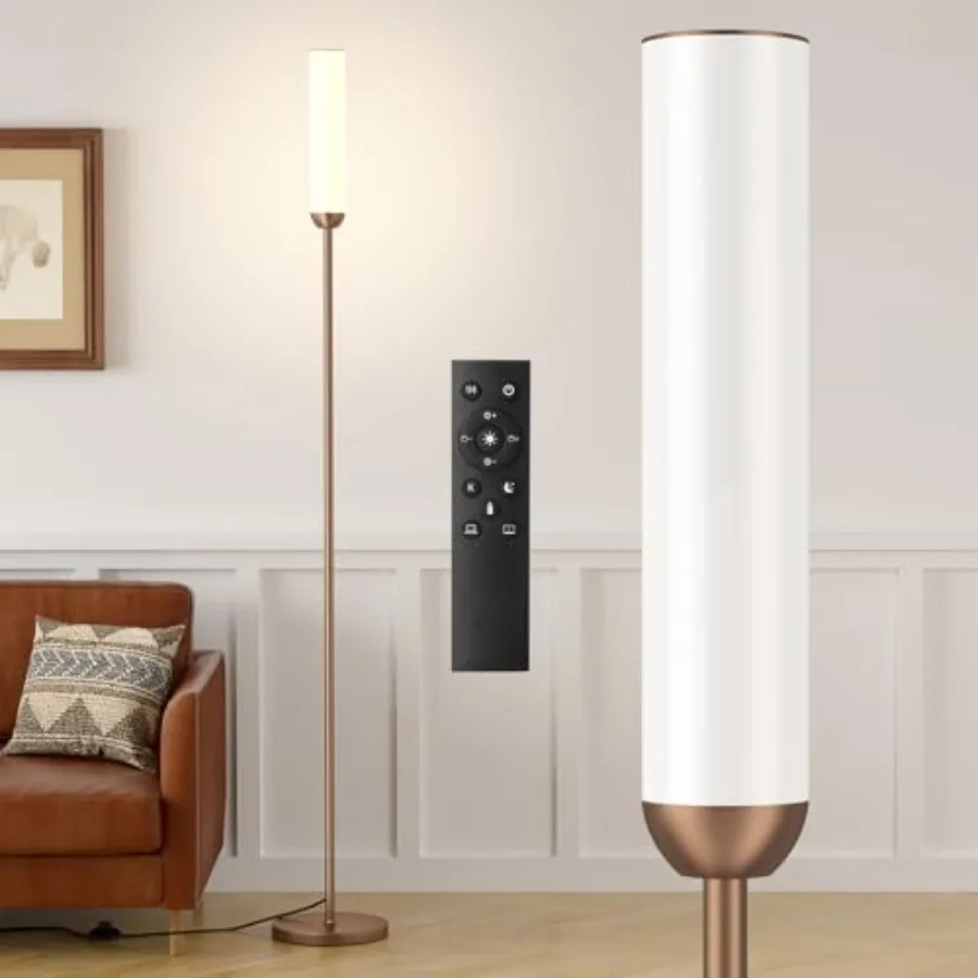 

Светодиодный напольный светильник с пультом дистанционного управления, регулировкой цвета 3000K-00K и яркости 30-100% с помощью ножного выключателя