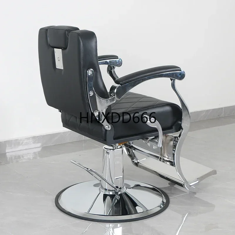 كرسي حلاقة أسود شديد التحمل، صالون تجميلي احترافي، شامبو دوار، صالون تجميل، انتظار باربيريا، صالون حلاقة ذهبي