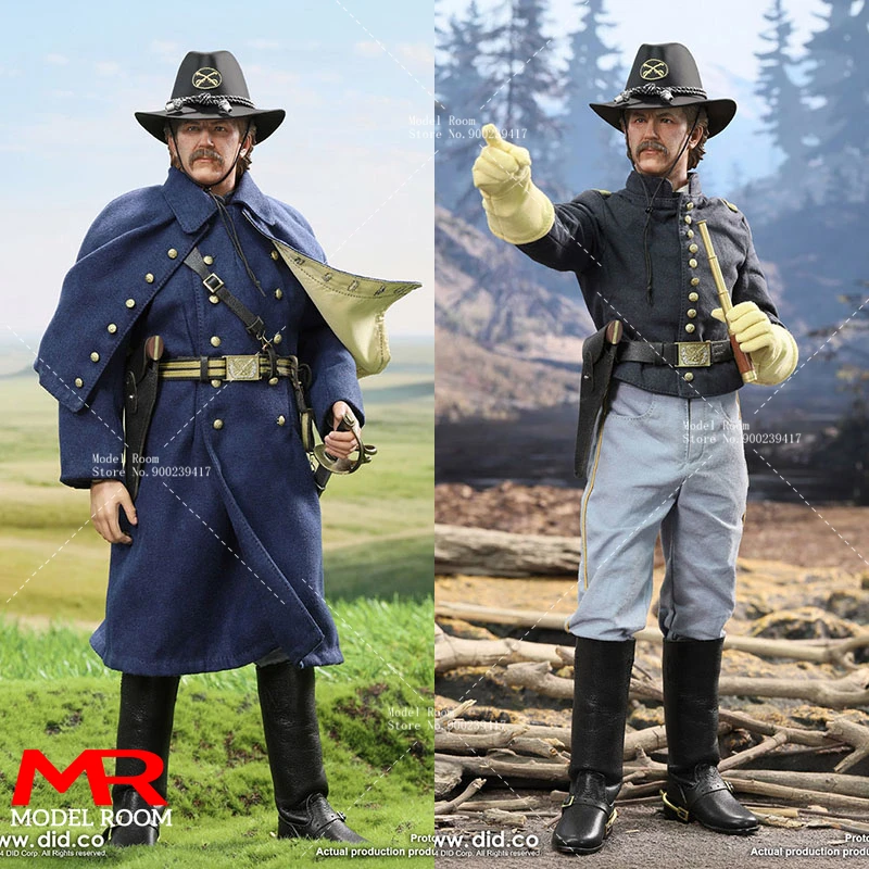 DID NS80175 1/6 USA Civil War Alliance Army Captain John Dunbar Action Figure 12'' Male Soldier Full Set Collectible Toy Model