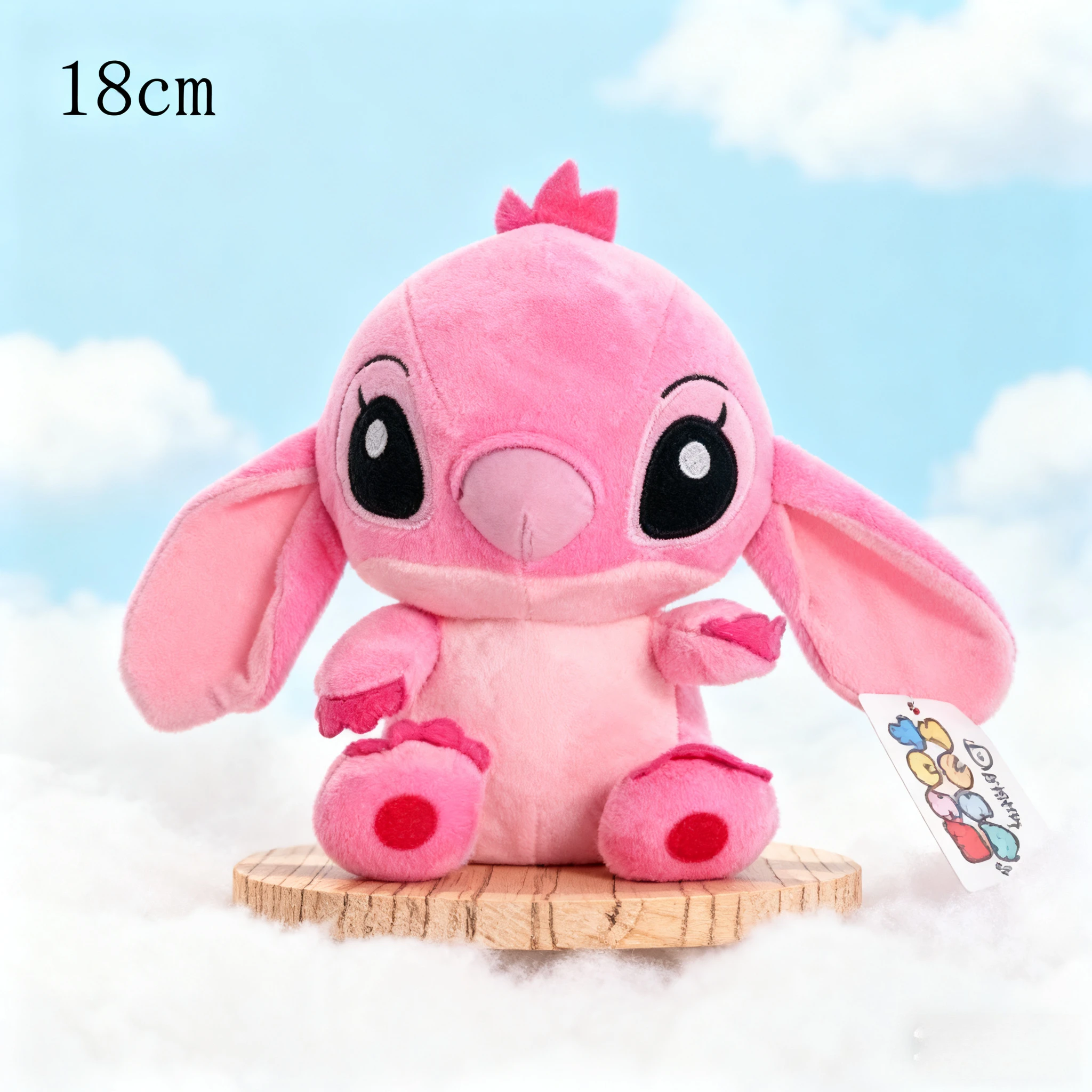 Kawaii Disney 18cm Stitch Plush Toys Keychain Cartoon Doll Backpack Anime Creative Peripheral Birthday Gifts for Boys and Girls