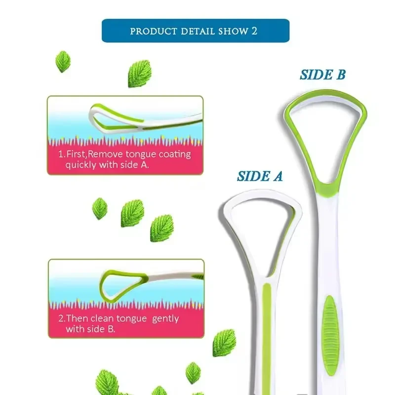 1pc Tongue Scraper Tongue Cleaner Helps Fight Bad Breath Healthy Oral Hygiene Brush Fresh Breath Health