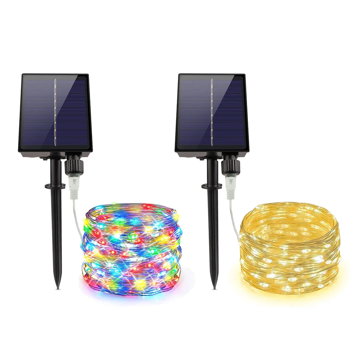 

Ultrabright Outdoor Solar Fairy String Lights Waterproof Multicolor/Warm White Remote Control Dimmable 8 Model Lamp Chain