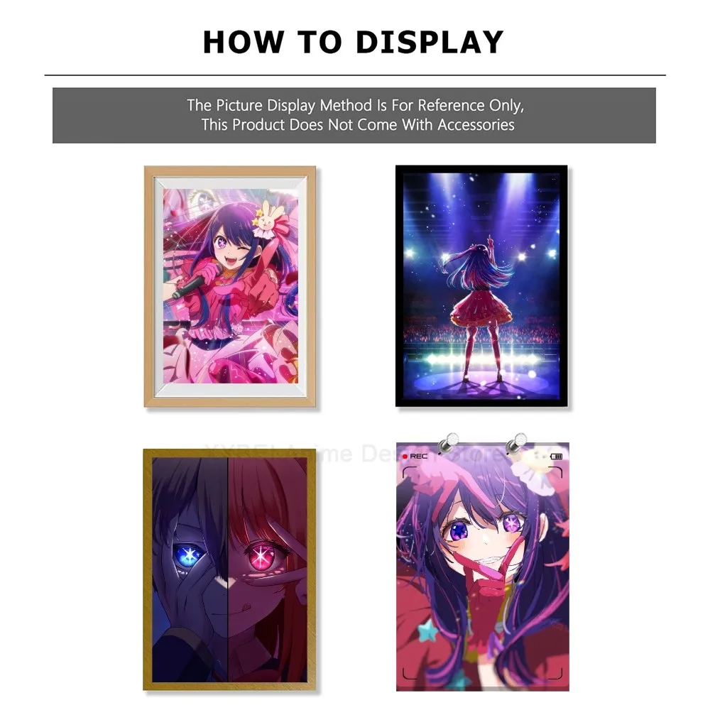 1pc Oshi No Ko Hoshino Ai Poster Anime Sticker Bedroom Study Wall Art Hanging Painting Decoration High Quality Printed Matter