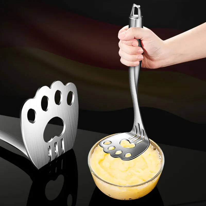 

Potato masher 304 stainless steel multi-purpose potato masher and presser