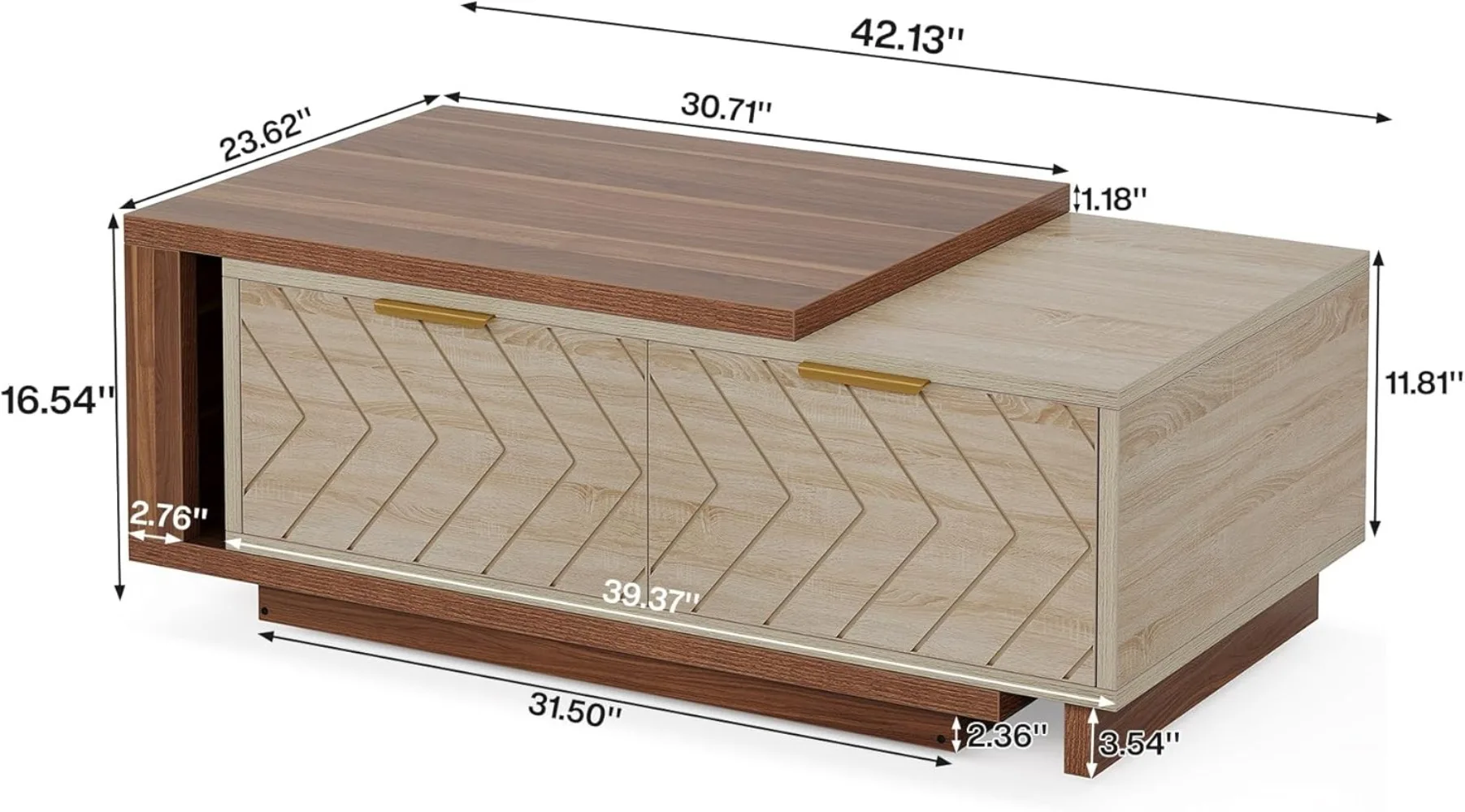 Extendable Coffee Table, 42