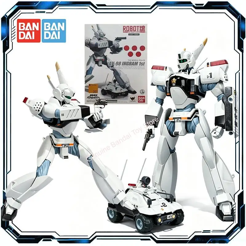 Figura de Acción Bandai ROBOT Spirits SIDE LABOR 207 Mobile Police Patlabor AV-98 Ingram Unidad 1, Juguete para Niños y Niñas, Regalo, Adorno