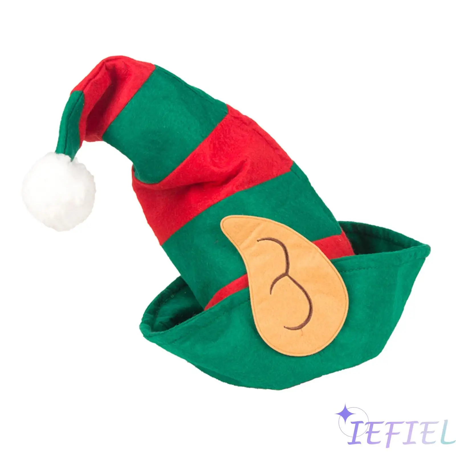 

1Pc Santa Helper Christmas Elf Hat Adorned with Attached Ears Hat for Unisex Holiday Hat Christmas Decoration for Carnival Event