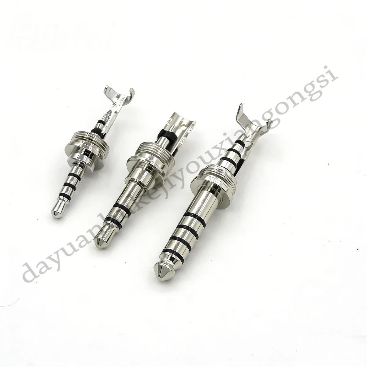 100Pcs high-quality copper gold-plated / plated rhodium 2.5MM 4pole /3.5mm 3pole/4.4mm 5pole plug thread 7.5mm