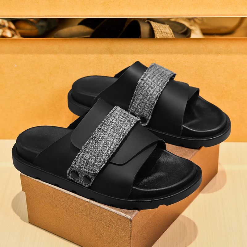 

Unisex Retro Casual Slide Slippers Trendy Hollow Out Lightweight Non Slip Summer Beach Daily Outdoor Footwear