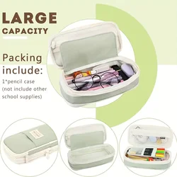 Large Capacity Pencil Case Stationery School Supplies Pencil Cases Pouch Office Desk Storage Bag Students Gift Pen Case Bags Box