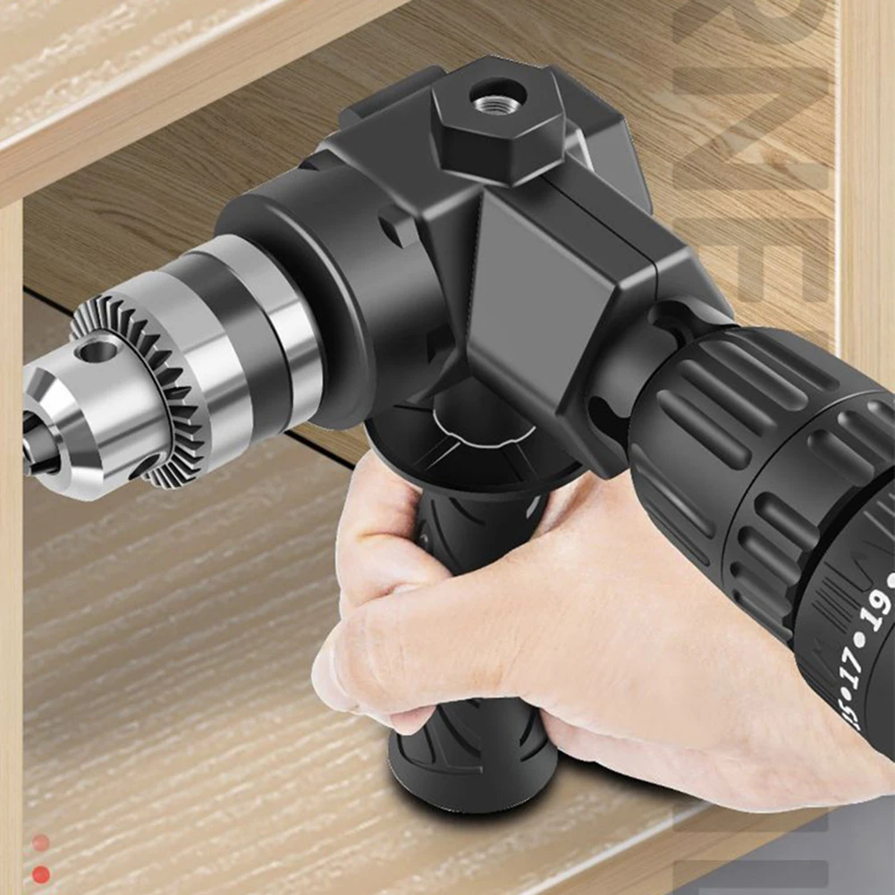 

Drill Chuck 90 Degree Bend Extending Chuck Electric Drill Corner Cordless for Attachments Multifunctional Power Tool Accessories