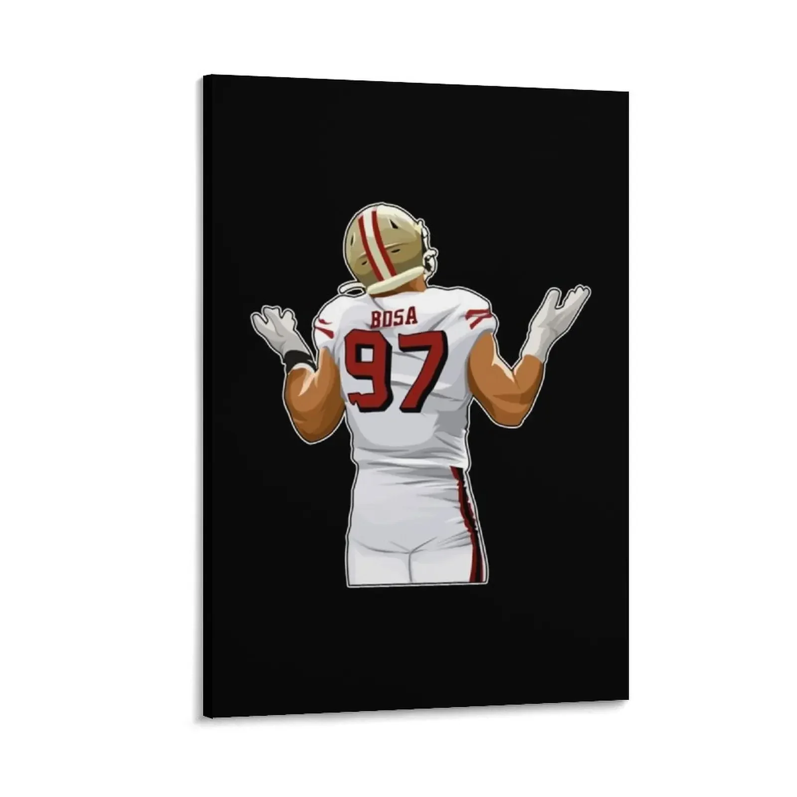 

Nick Bosa After Sacking Canvas Painting aesthetic room decoration aesthetic room painting