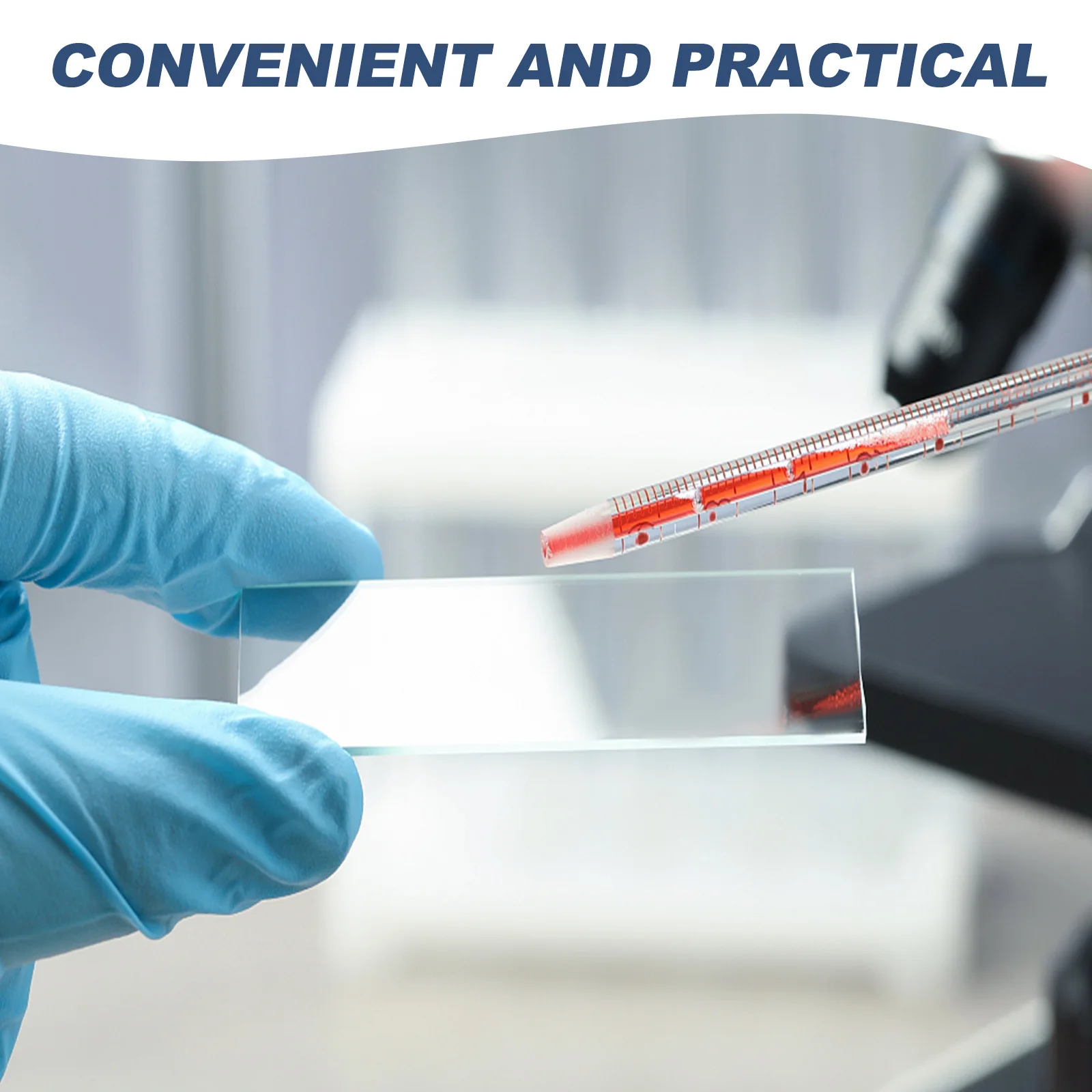 50 Pcs Laboratory Glass Slides Microscope Blank Accessories for Microscopes Kit Sample