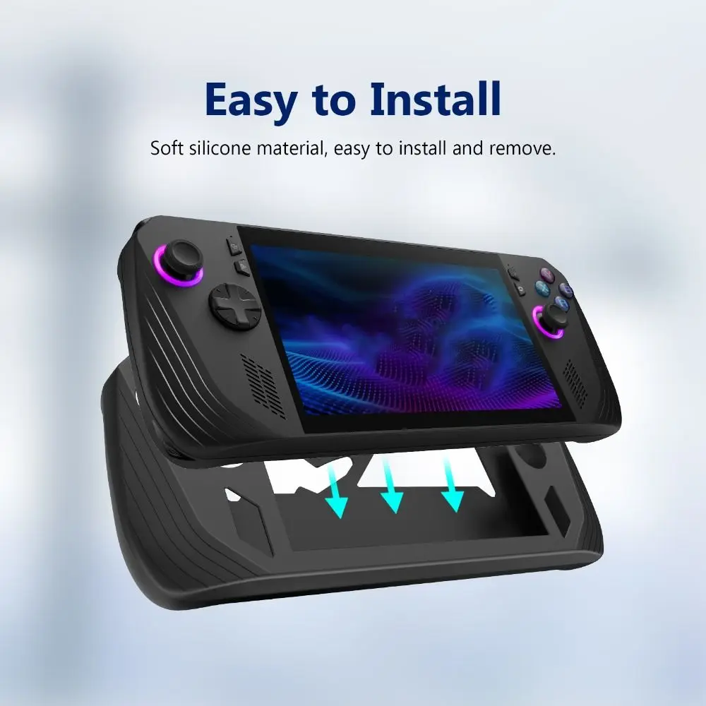 

Silicone Gaming Handhelds Case Soft Shockproof Host Shell Full Protection Anti-Scratch for ASUS ROG Ally X 2024