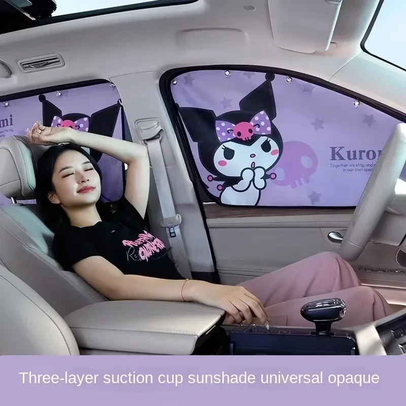 

Sanrio Hello Kitty лобовое стекло автомобиля солнцезащитный козырек солнцезащитная пленка занавеска летняя защита от солнца изоляция мультяшные автомобильные аксессуары