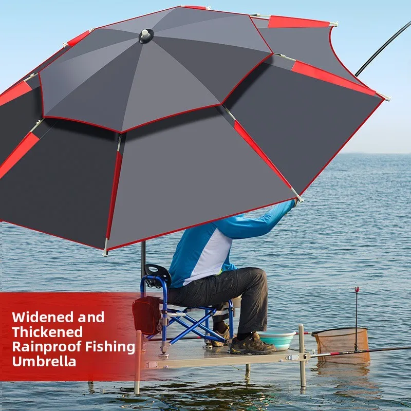 

2025 New Profional Fiing Umbrella Outdoor Large Thiened Reinforced Sunade Rain Umbrella Foldable Special Fiing Umb...