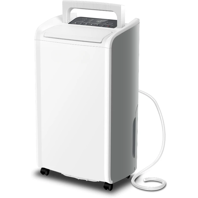 4,500 Sq.Ft 70 Pint Dehumidifier for Basements and Home-with Drain Hose,Efficient,Energy-with Dual Protection and 4 Smart