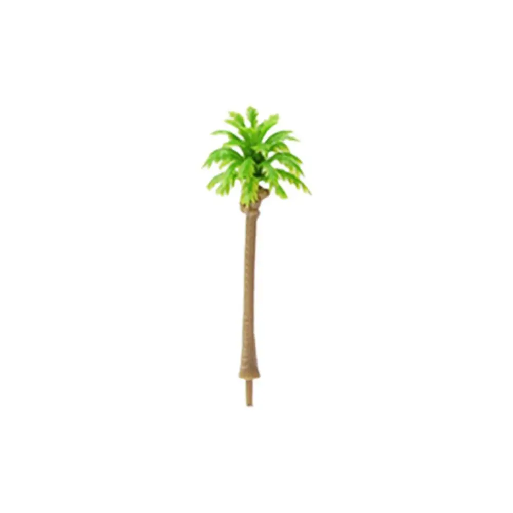 5Pcs Plastic Palm Tree Model Artificial Craft Coconut Palm Tree Miniature Stereoscopic Coconut Micr Landscape Desktop Decoration