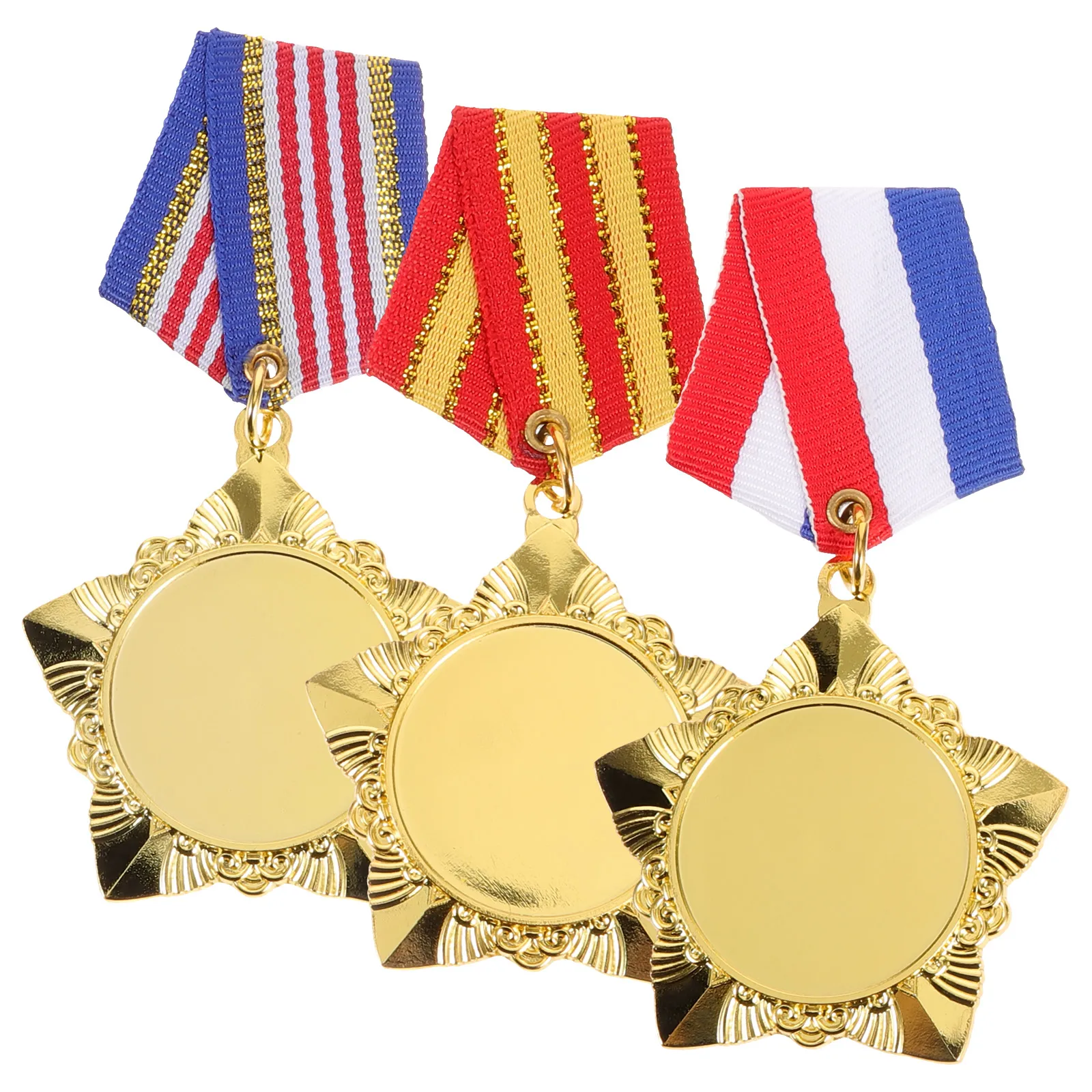 

3 Pcs Medal Badge Medals Kids The Graduation Award Metal Soldier Brooch Alloy for Awards