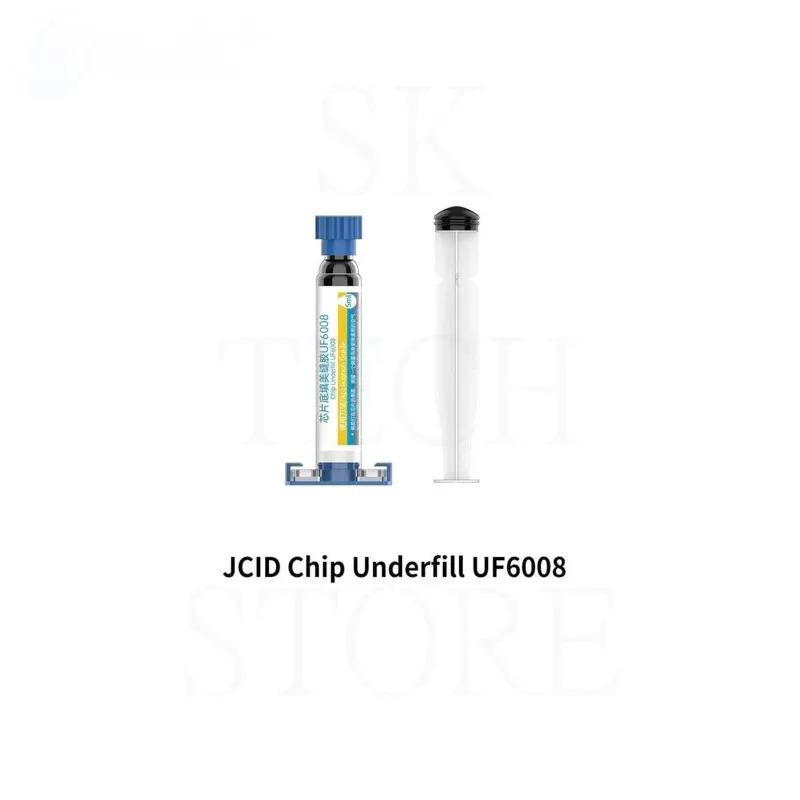 Imagem -03 - Jcid Glue Adhensive para Reparação Smt Consumíveis Bga Refluxo Pcb Pasta de Soldagem Mascarada Preto Uf6008 5ml jc