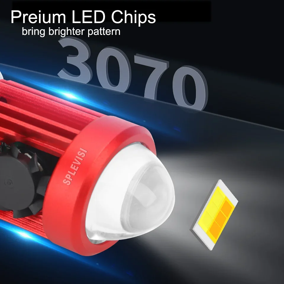 مصباح أمامي LED للدراجة النارية - بديل هالوجين مباشر لـ Kawasaki Ninja 500R EX500 1994 1995 1996 1997 1998 1999 2000 2001-2009