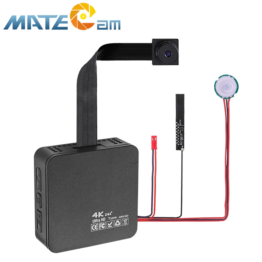 Mini telecamere di sicurezza Videocamera wireless per interni Wifi Videoregistratore subminiaturizzato per sorveglianza