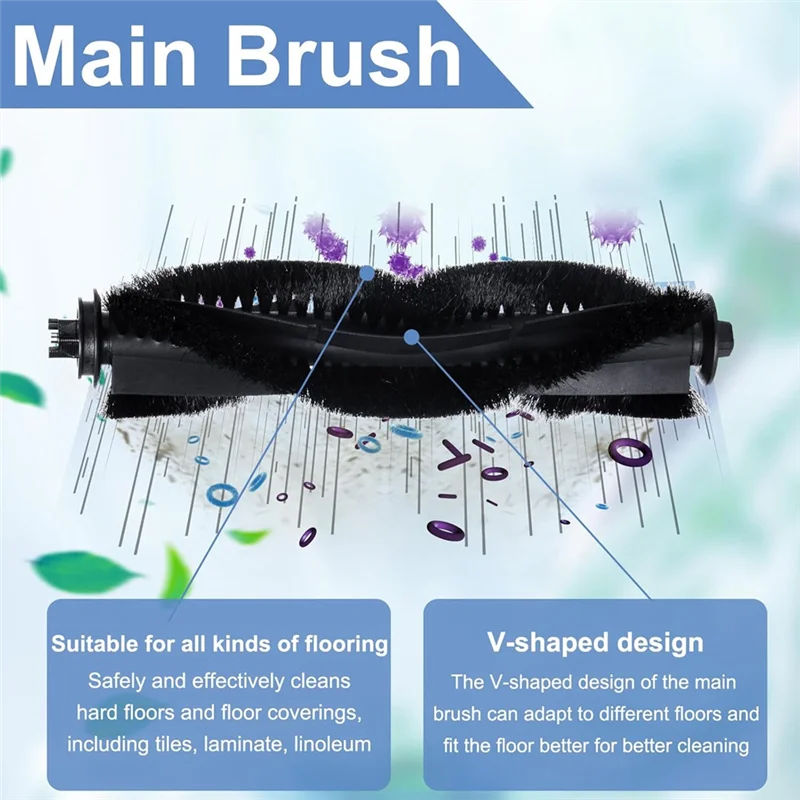 A86I-مجموعة ملحقات لـ Tapo RV30 Max Plus/Tapo RV30 Max/Tapo RV20 Max Plus/Tapo RV20 Max أجزاء المكنسة الكهربائية الروبوتية