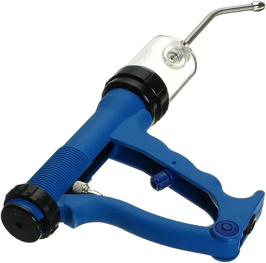 

Continuous Drench Gun,50ml Stainless Steel Adjustable Continuous Drench Tool Vaccine Syringe