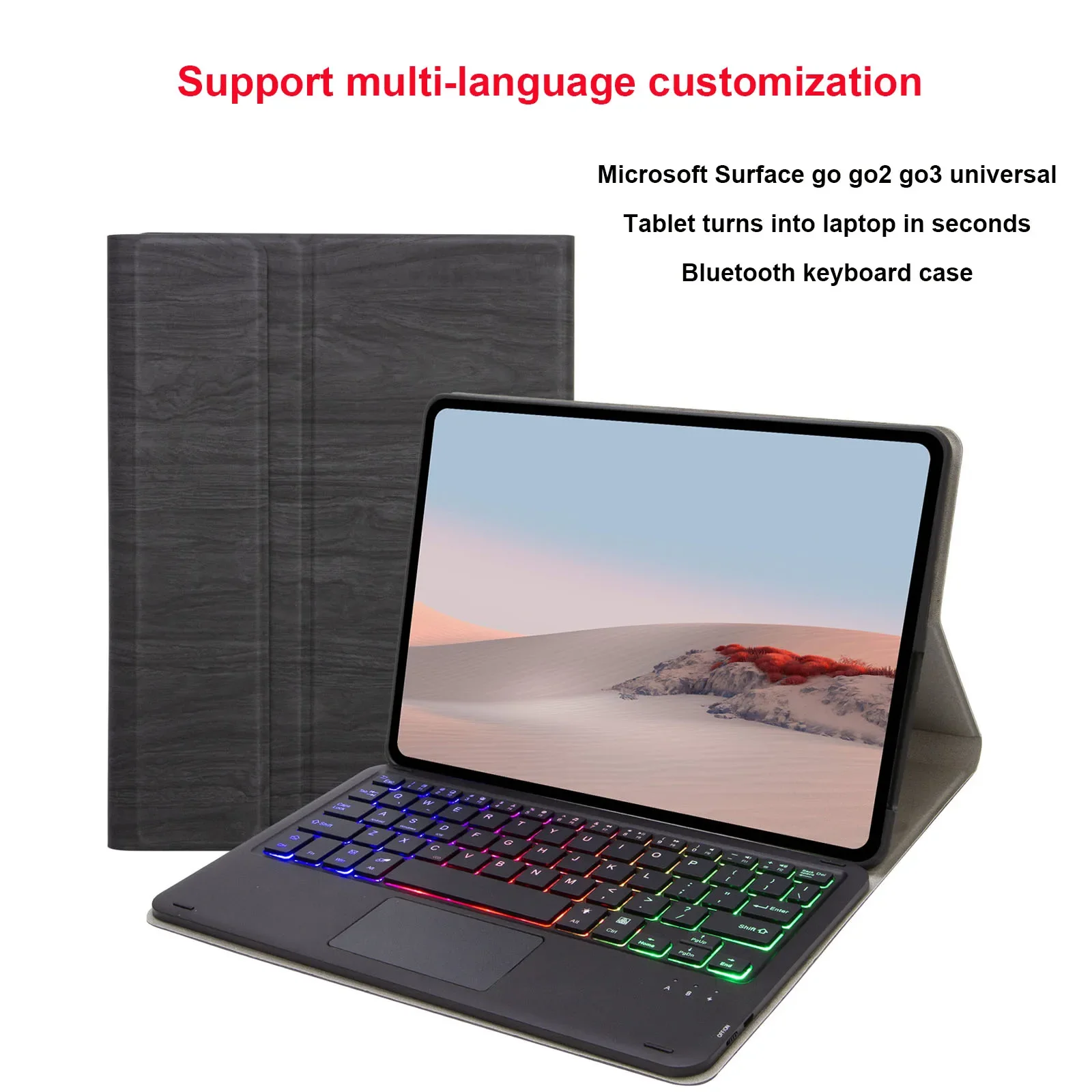 For Microsoft Surface Pro 3 4 5 6 7 8 9 X Bluetooth Keyboard Backlit Trackpad Wireless Keyboard Teclado Microsoft Surface Cover