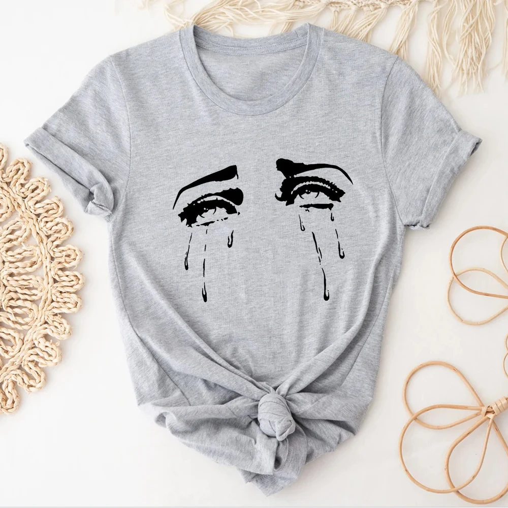 Eye Tee women streetwear top female designer clothing