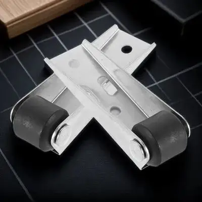 

2 Sets Support Wheel For Door Bottom Galvanized Replacement Pulley Anti Drooping Directionalsinking Wheel Garden Gate Roller