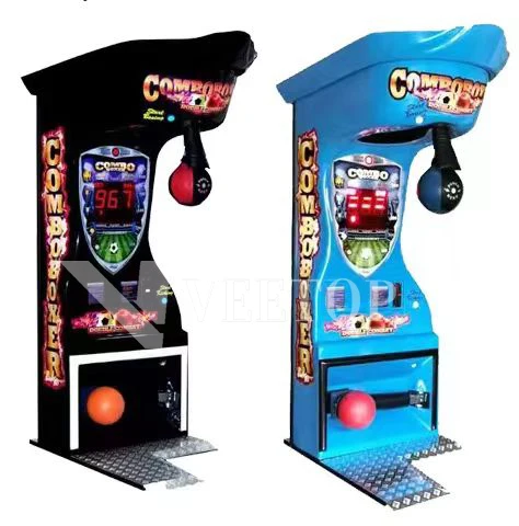 آلة ألعاب الملاكمة الإلكترونية في نهاية المطاف آلة ألعاب الملاكمة الكبيرة اللكم ممر محاكاة آلة التجارة #5