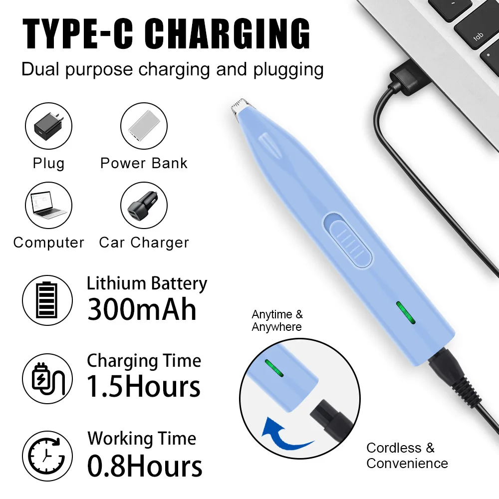Триммер для волос для домашних животных, портативная мини-электрическая машинка для стрижки волос для кошек, собак, кроликов, волос для ног, магазин домашних животных, машина для стрижки волос HIENA