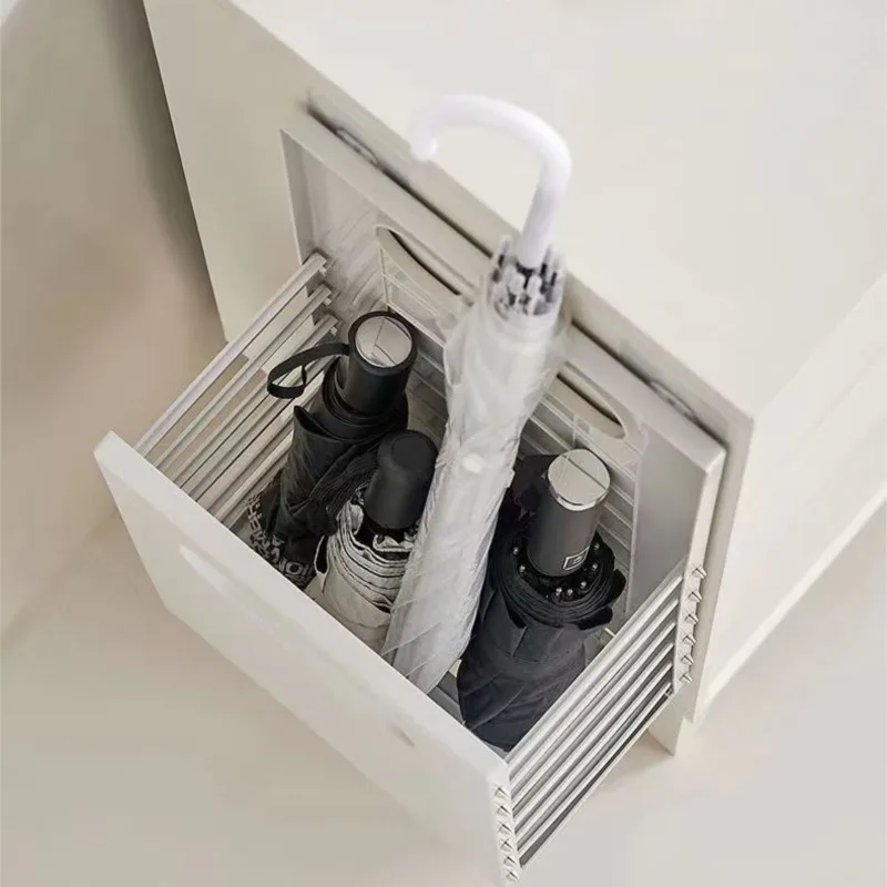 

Стеллаж для хранения зонтов, бытовой подвесной стиль, входная сливная полка для зонтов, неперфорированная складная полка для хранения ZG567