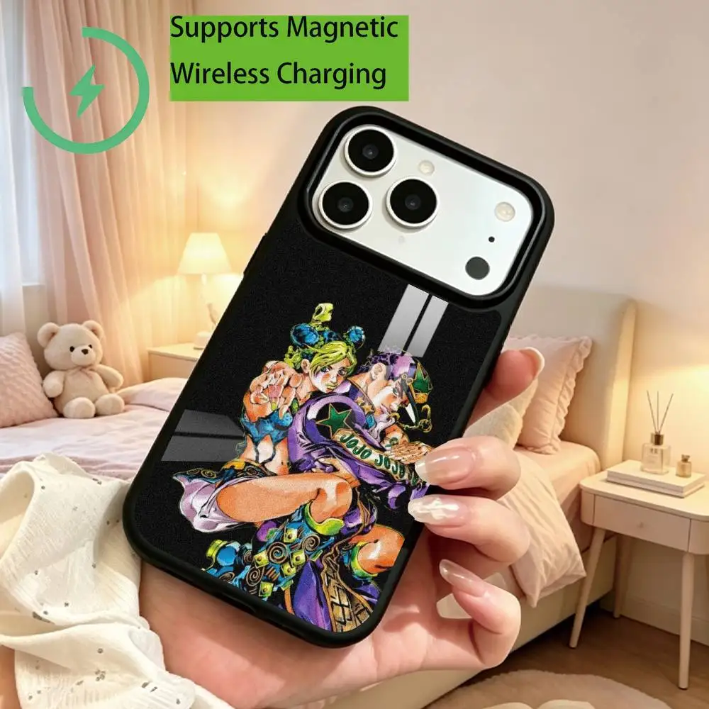 Anime JoJos Bizarre Adventure  Phone Case For iPhone17,16,15,14,13,12,11 Plus,Pro Allows magnetic wireless charging Gift