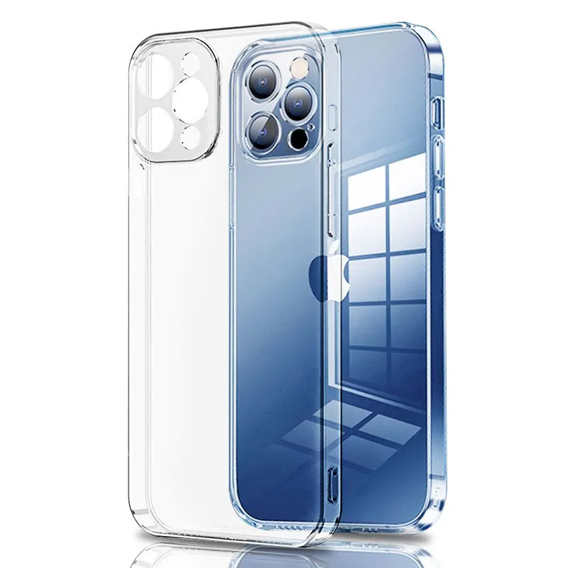 Funda de teléfono transparente para iPhone, carcasa trasera suave de silicona para iPhone 15, 14 Plus, 13, 12, 11 Pro Max, XR, 15, 14, 13, 12, 11, XR, XS MAX, 7, 8