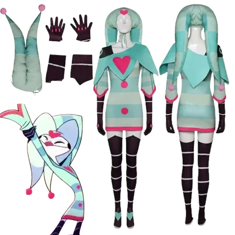 

Fizzarolli Cosplay Fantasy Hat Sleeping Suits Cartoon Anime Hotel Costume Disguise Adult Women Roleplay Fantasia Outfits Female