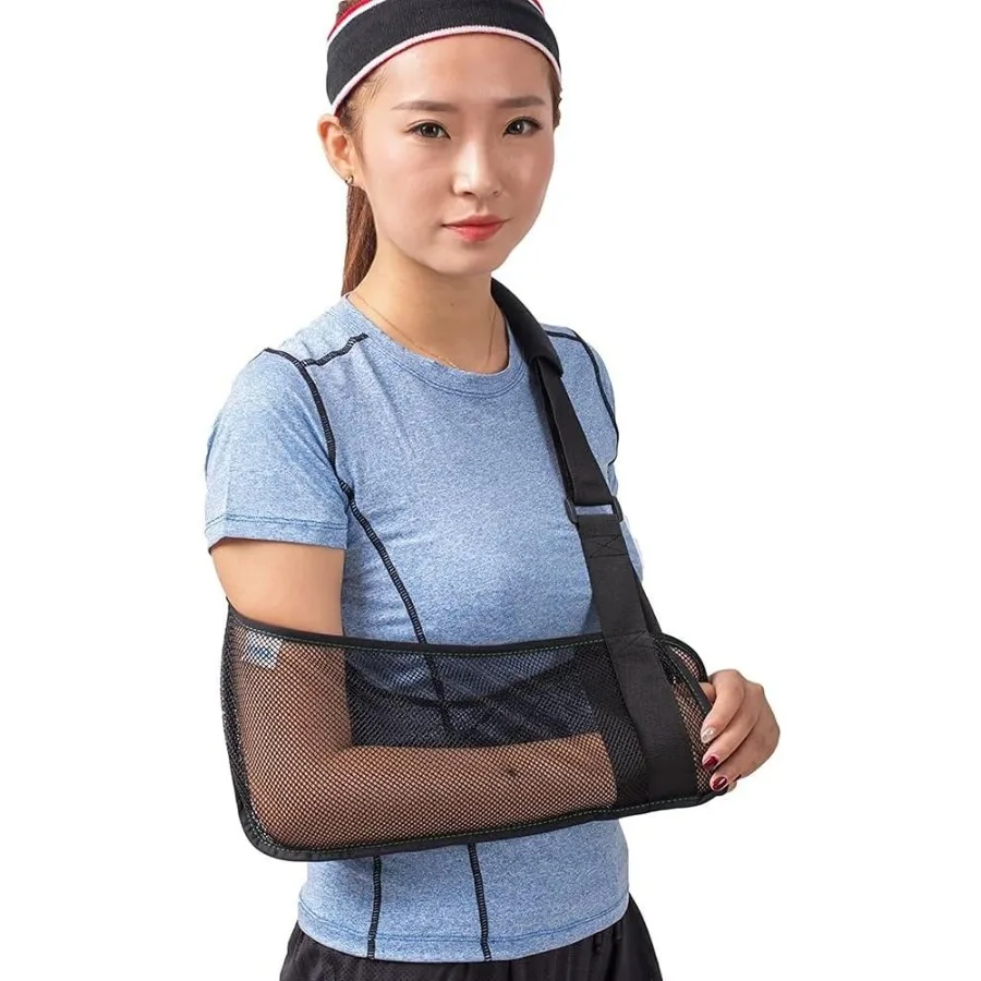 

Fixed Elbow Brace Mesh Arm Sling Forearm Dislocation Wrist Brace Adjustable Medical Support Strap for Rehabilitation and Suppor